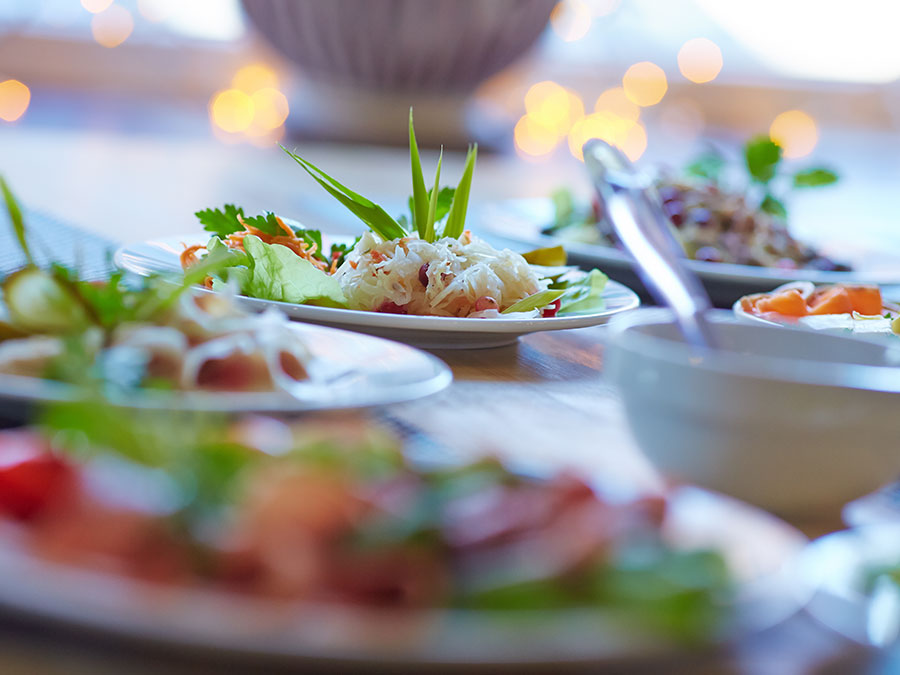 Resort food in Fiji