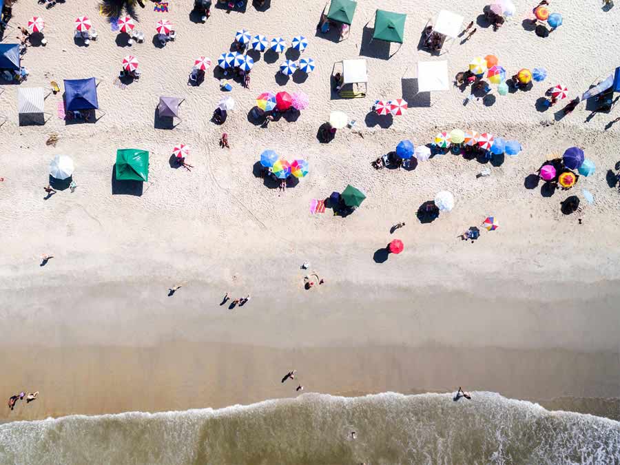 People at the beach