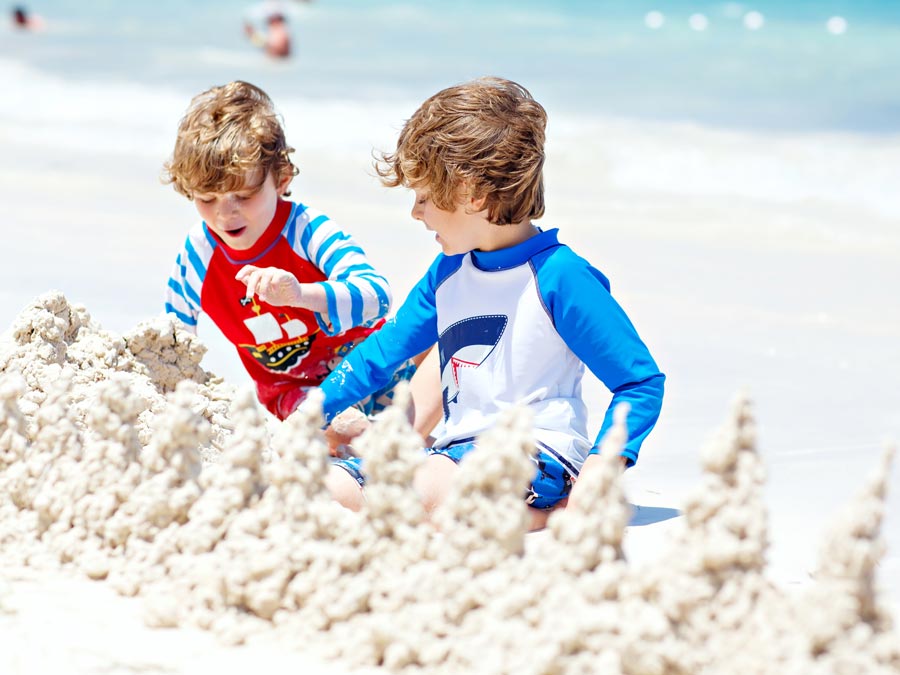 Kids at the beach