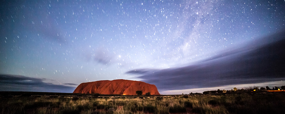 Uluru at night